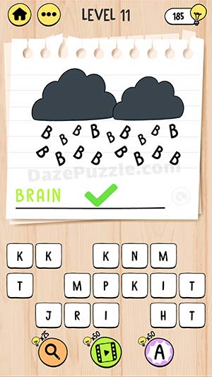 brain test tricky words level 11 answer