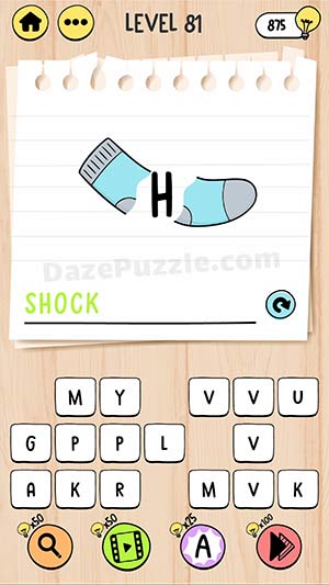 brain test tricky words level 81 answer