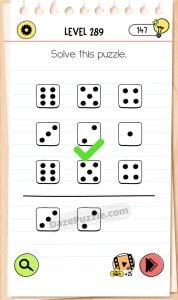 brain test 4 level 289 answer