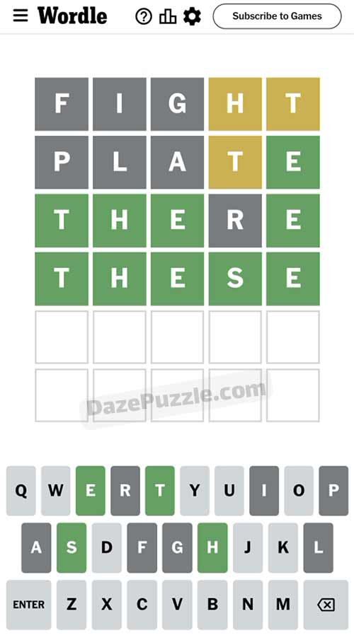 Wordle December 12 2023 Answer 906 Today Daze Puzzle