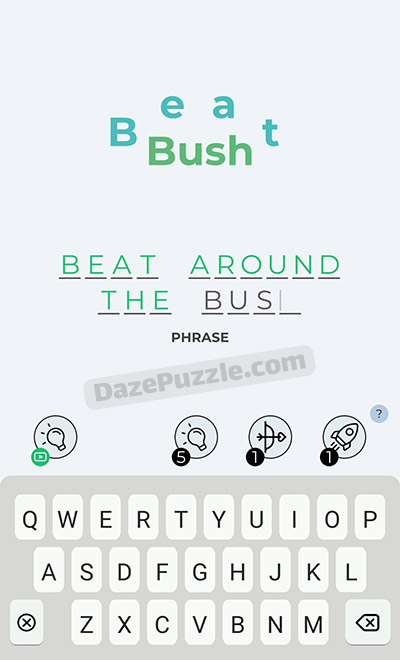 dingbats level 7 beat bush answer