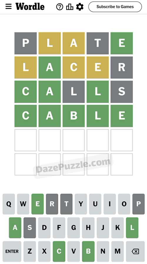 Wordle January 6 2024 Answer 931 Today Daze Puzzle