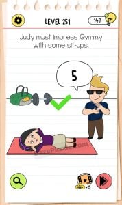 brain test 4 level 251 answer