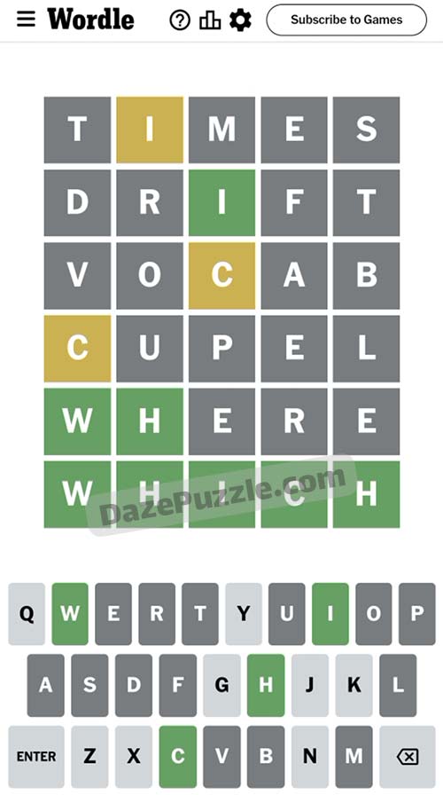 Wordle February 6 2024 Answer 962 Today Daze Puzzle