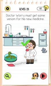 brain test 4 level 23 answer
