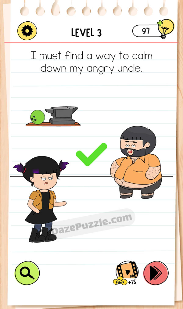 brain test 4 level 3 answer
