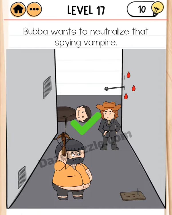 brain test 2 bubba needs friends level 17 answer