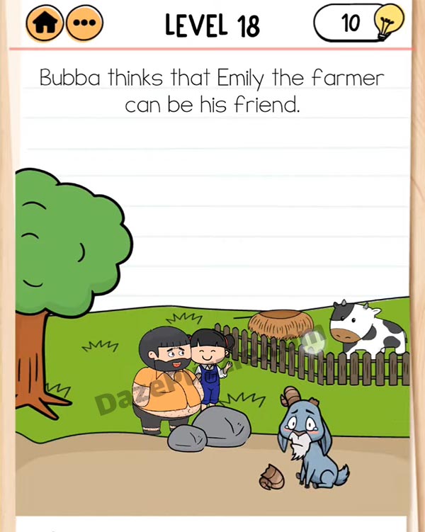 brain test 2 bubba needs friends level 18 answer