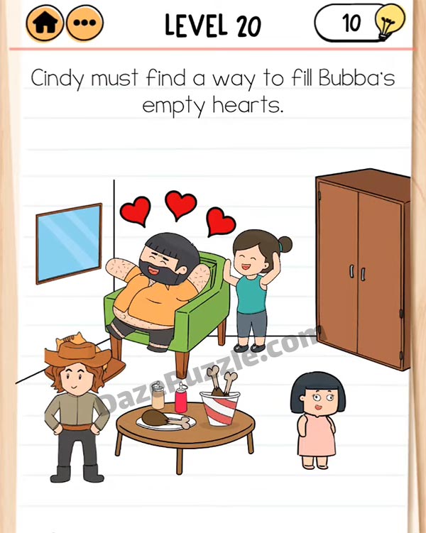 brain test 2 bubba needs friends level 20 answer