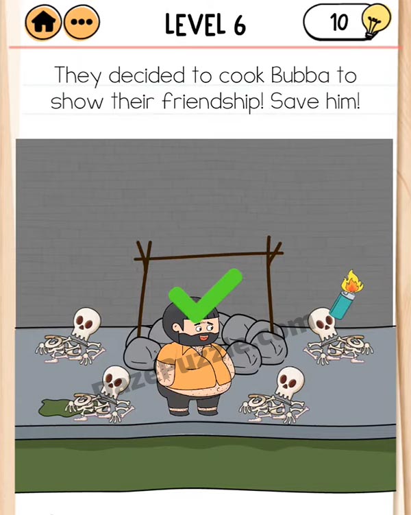 brain test 2 bubba needs friends level 6 answer