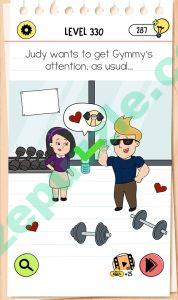 brain test 4 level 330 answer