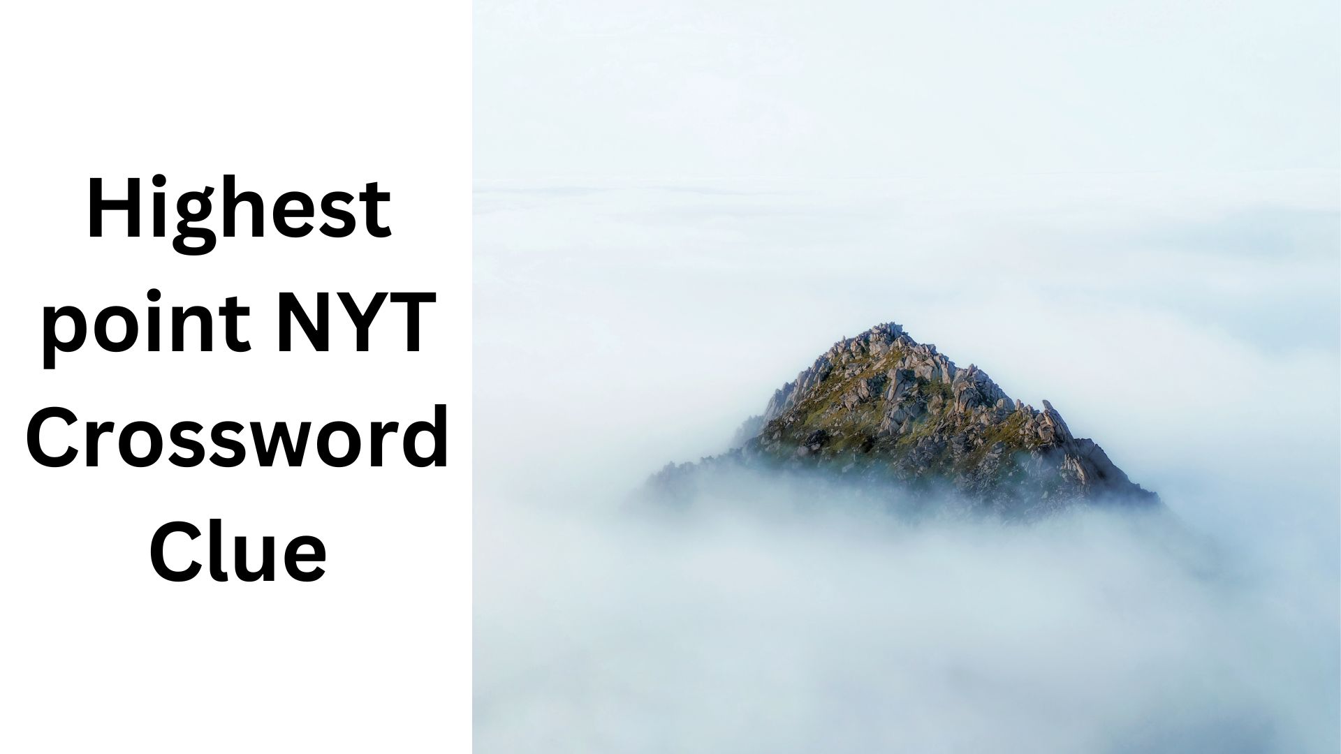 Highest point NYT Crossword Clue