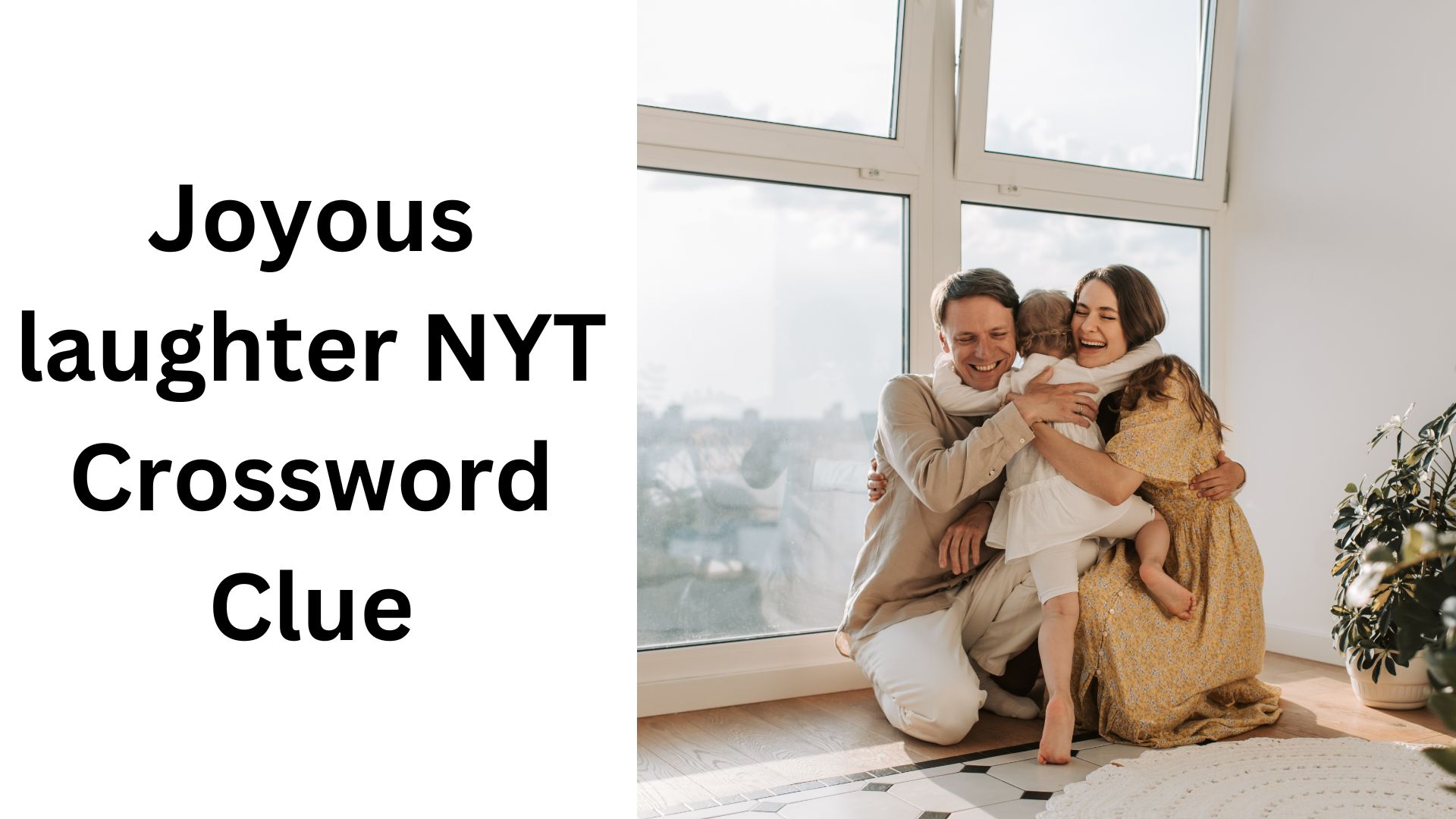 Joyous laughter NYT Crossword Clue 