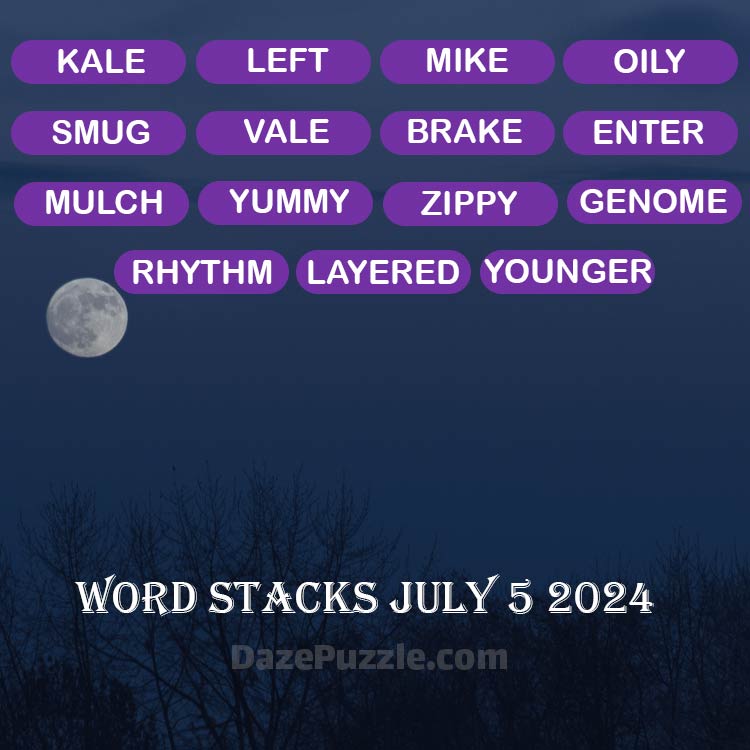 word stacks july 5 2024