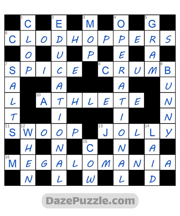 puzzle page crossword 5 september 2024 answer