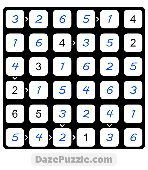 puzzle page futoshiki 7 september 2024 answer
