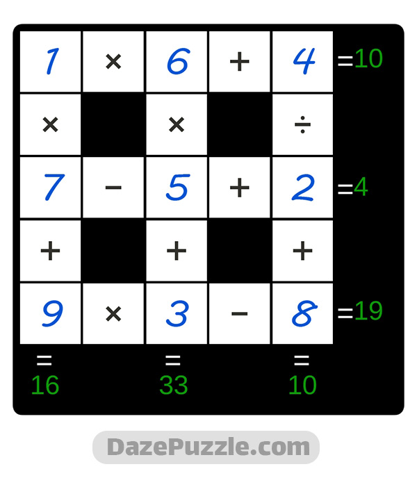 Puzzle Page Cross Sum October 20 2024 Answers