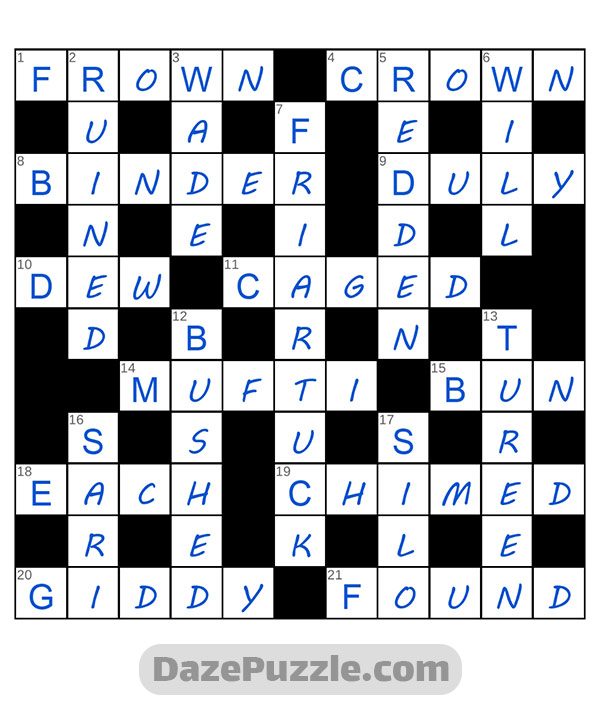 puzzle page crossword 26 october 2024 answer