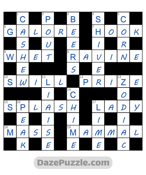 puzzle page crossword 7 october 2024 answer
