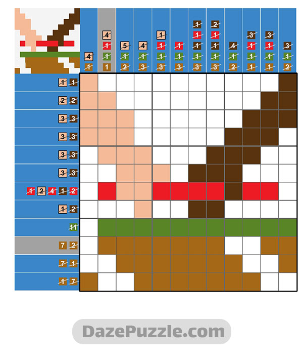 puzzle page picture cross 19 october 2024 answer