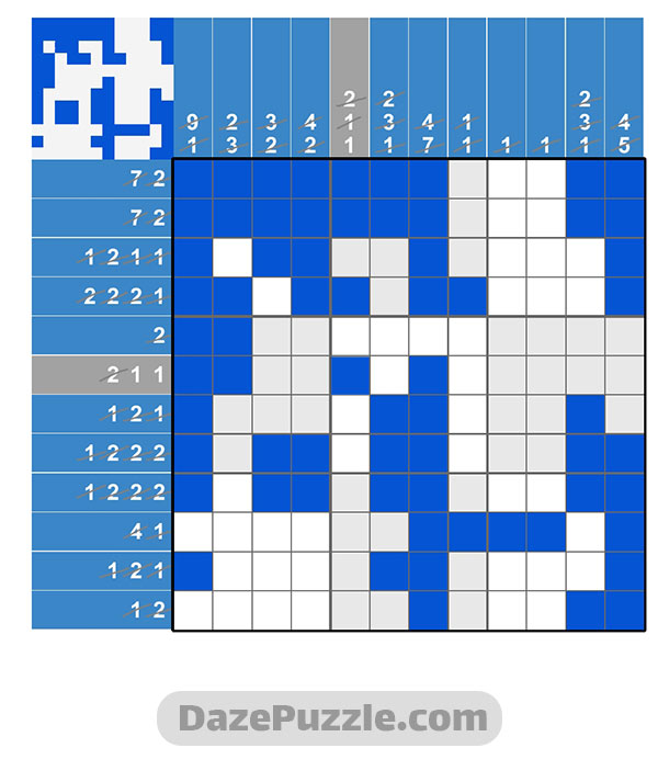 puzzle page picture cross 20 october 2024 answer