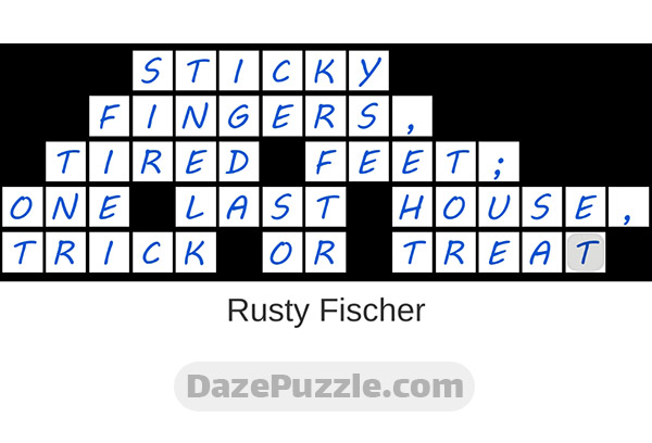 puzzle page quote slide 31 october 2024 answer
