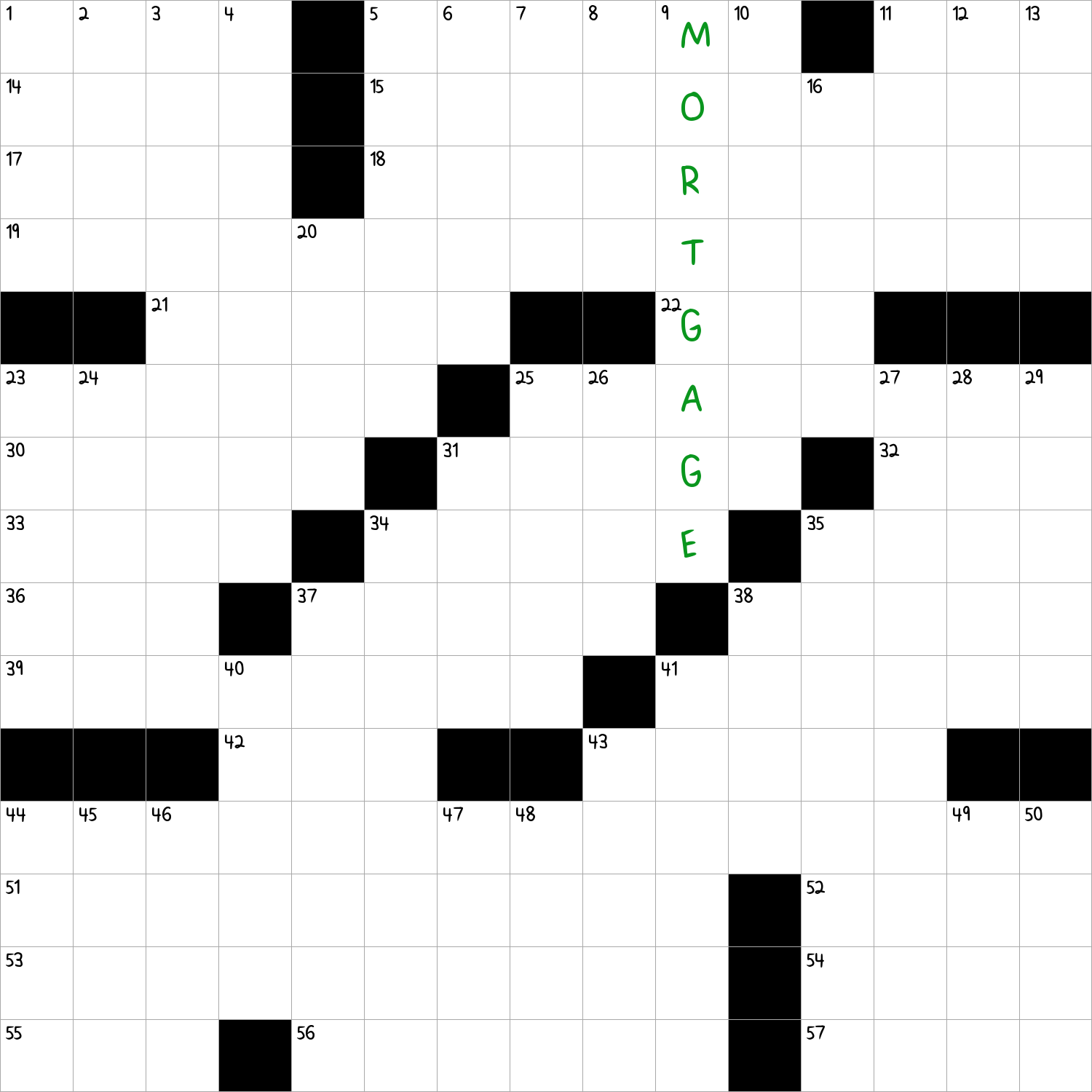 Turn upside down, as a Monopoly deed card NYT Crossword Clue