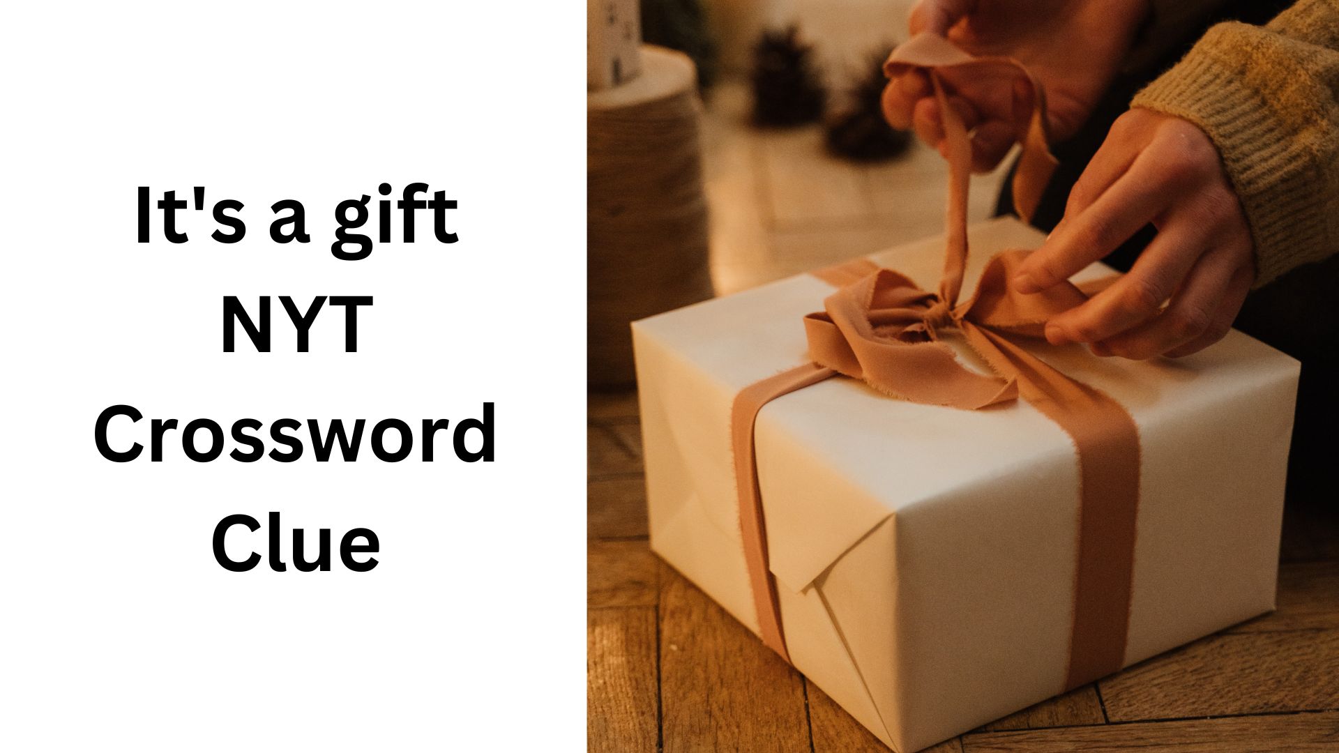 It #39 s a gift NYT Crossword Clue It #39 s a gift NYT Crossword Clue