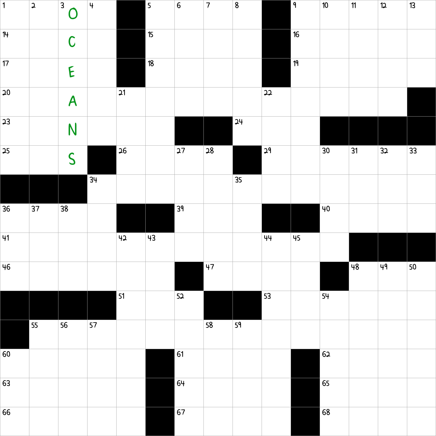 Vast Expanses Crossword Clue