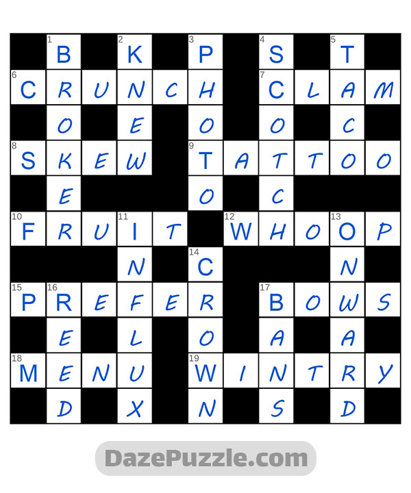 puzzle page crossword 10 december 2024 answer
