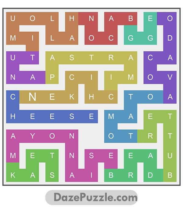 puzzle page word snake 8 january 2025 answer