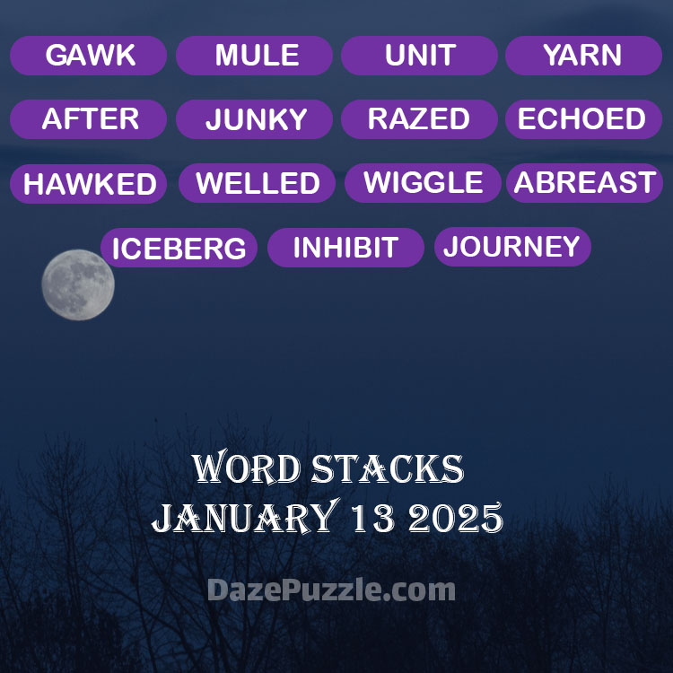 word stacks january 13 2025