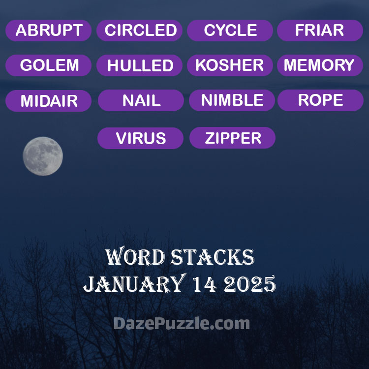 word stacks january 14 2025