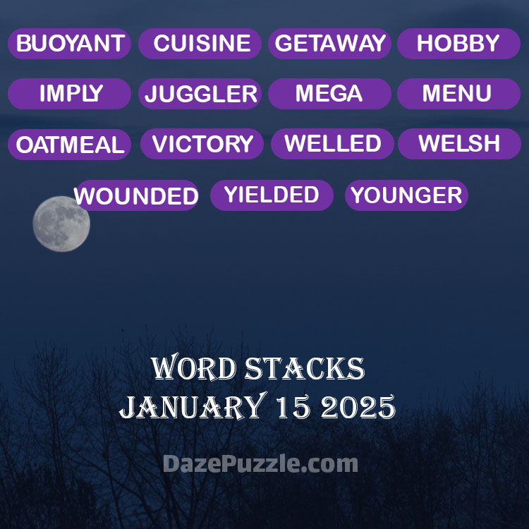 word stacks january 15 2025