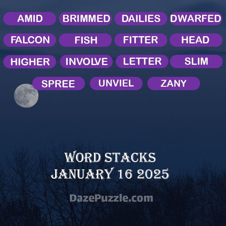 word stacks january 16 2025