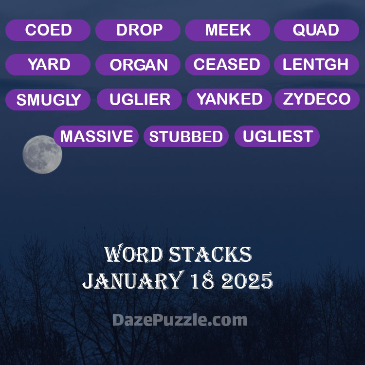 word stacks january 18 2025