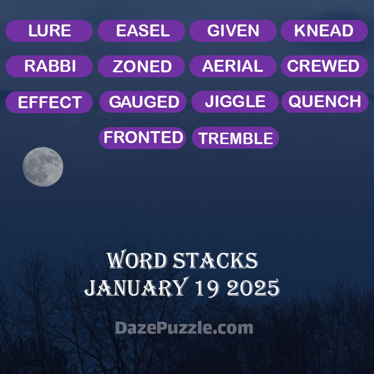 word stacks january 19 2025