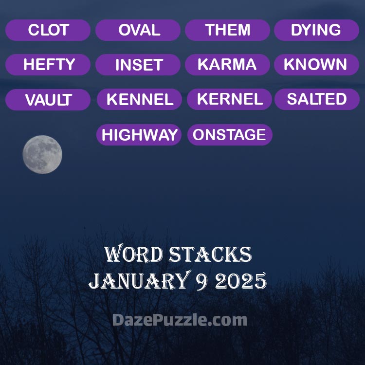 word stacks january 9 2025