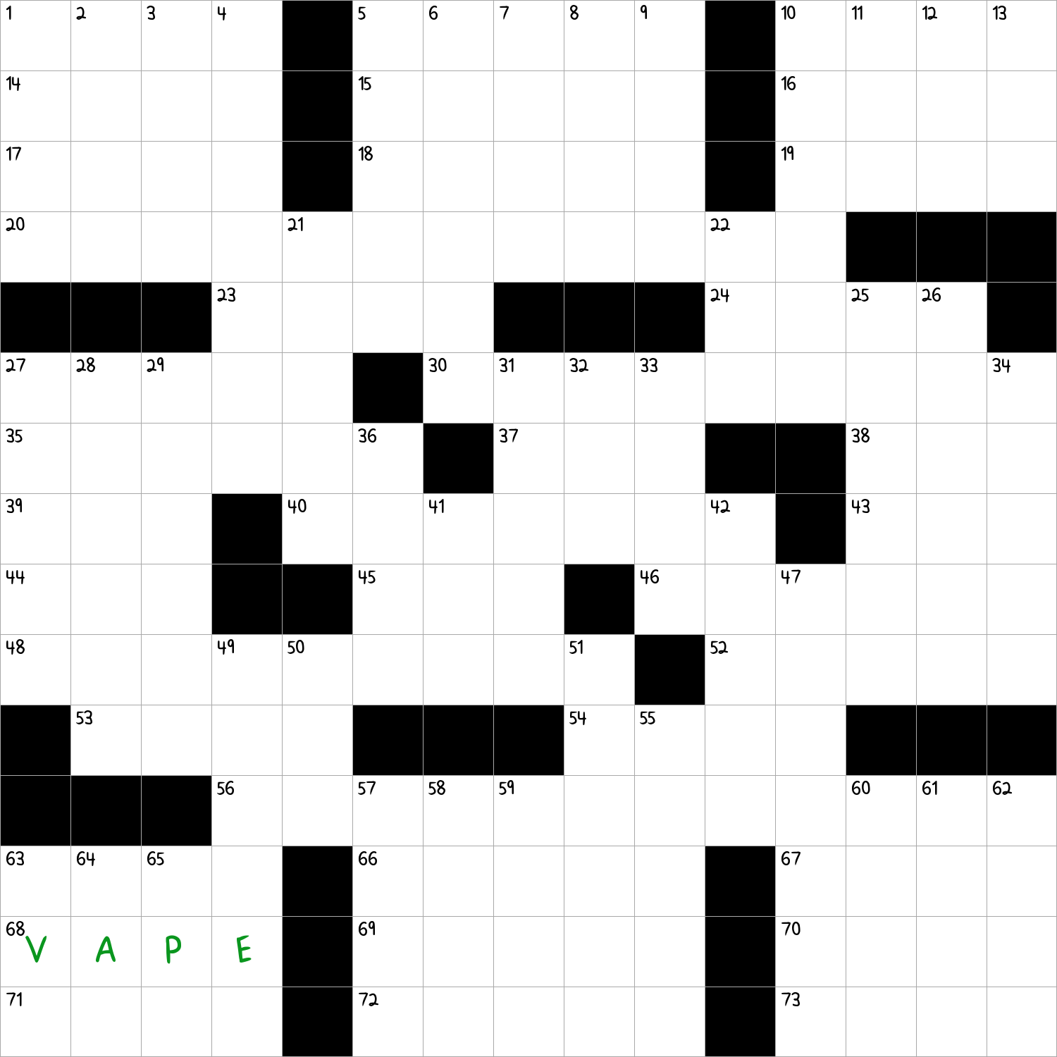 Cigaretteless smoke NYT Crossword Clue