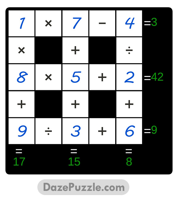 puzzle page cross sum 26 february 2025 answer