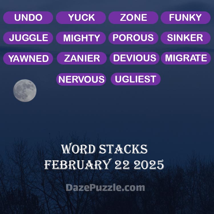 word stacks february 22 2025