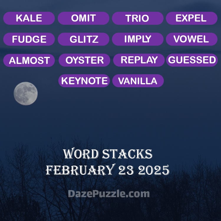word stacks february 23 2025