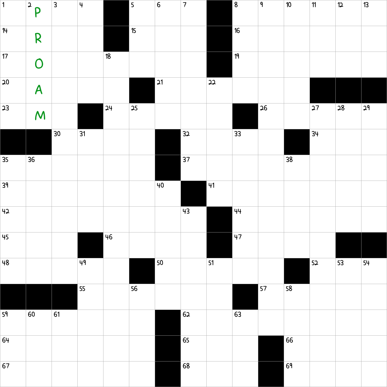 Type of event run by the 1-Across