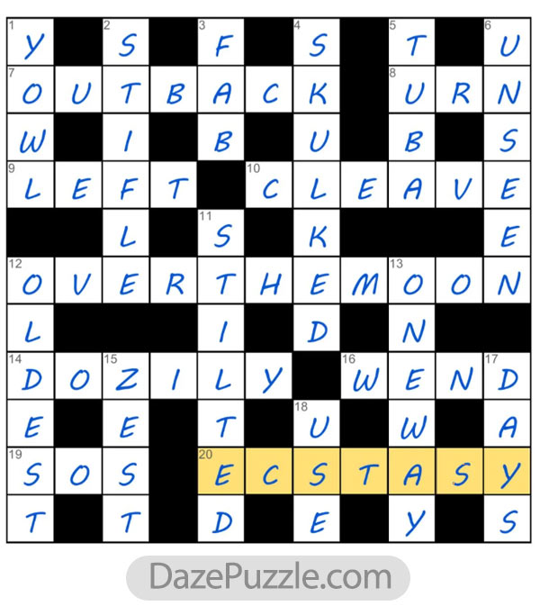 puzzle page crossword 24 march 2025 answer