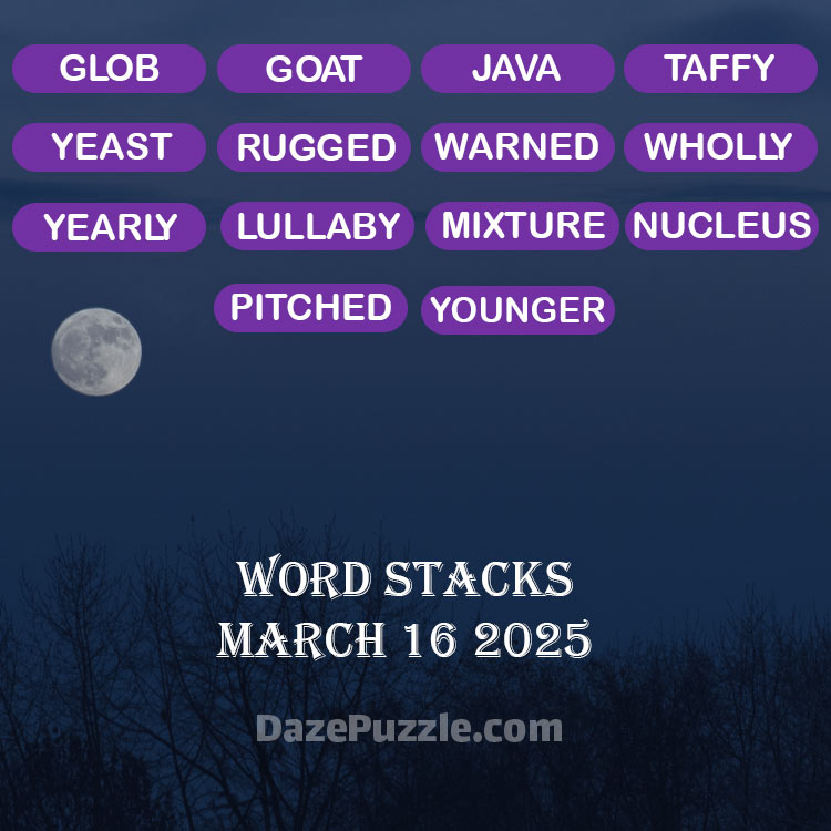 word stacks march 16 2025