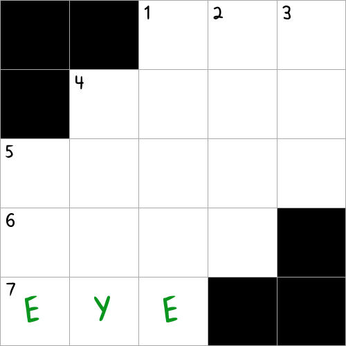 See 1-Across