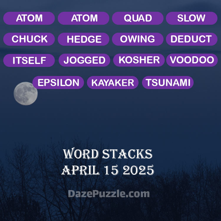 word stacks april 15 2025