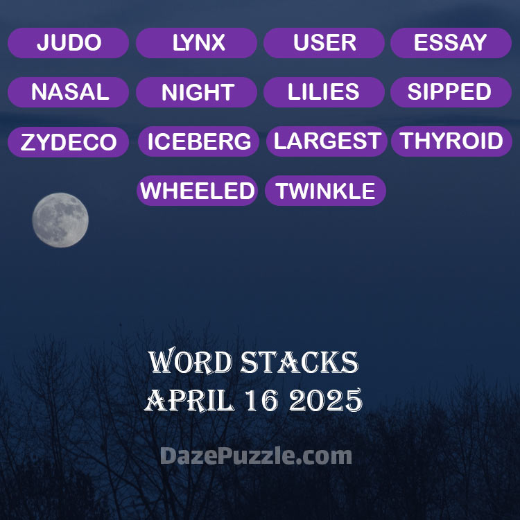 word stacks april 16 2025