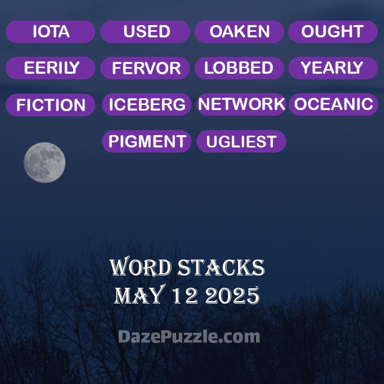 word stacks may 12 2025