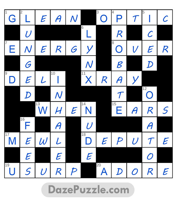 puzzle page crossword 2 june 2025 answer